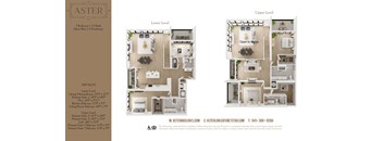a floor plan of a residence is shown in this rendering