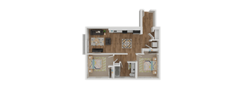 Two Bedroom One Bathroom