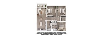 a floor plan of a 1 bedroom apartment at the knightsbridge apartments in boston