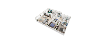 C1 Floor Plan at Vista Brooklyn, Florida, 32202