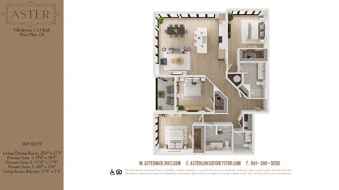 a floor plan of a 2100 sq ft apartment