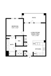 A5 Floor Plan A5 1 Bed 1 Bath, 850 sq.ft. Floorplan at Allora Bella Terra, Texas