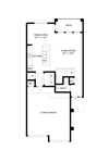 C2 Lower Floor Plan C2 Lower Townhome 3 Bedroom 2 Bath , 1,700 sq.ft. at Allora Bella Terra, Richmond, Texas