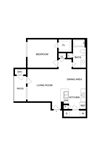 Cobalt 1x1 685 sqft