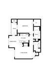 Jade 1x1 760 Sqft