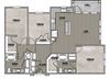 C1 1378 sf Floor Plan