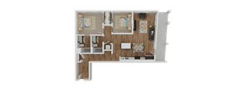Two Bedroom Two Bathroom