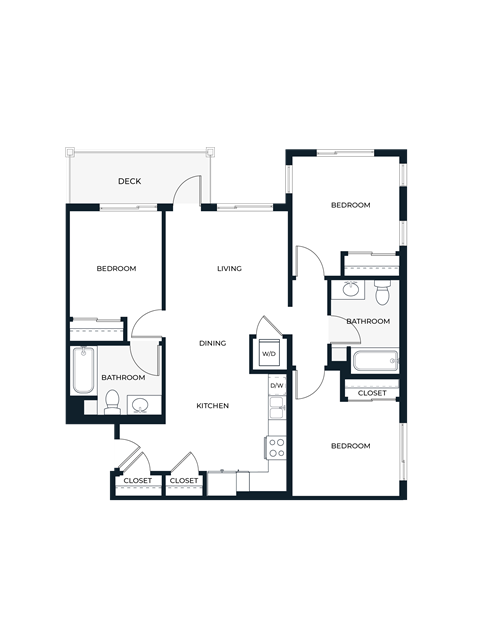C2-A  3 bed 2 bath