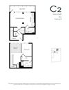 C2 one bedroom two bathroom