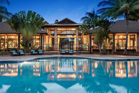 Pool Twilight