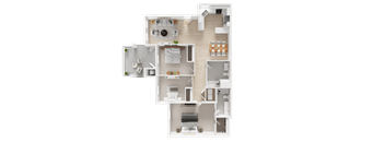 Three bedroom Two bathroom  at Sorano Apartments, Moreno Valley, CA, 92557
