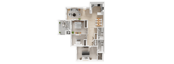 Three bedroom Two bathroom at Sorano Apartments, Moreno Valley, CA