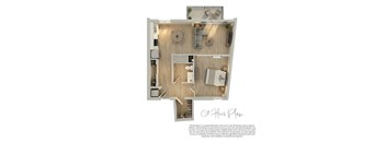 A C3 Floor Plan shows a layout with a living room, kitchen, and two bedrooms.