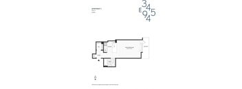 floor plan of the third level of the home
