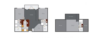 a blueprint of a floor plan of a building