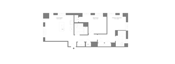 A floor plan of a house with rooms labeled.