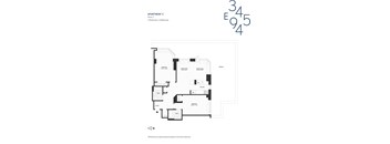 the floor plan of the apartment