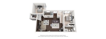 Three bedroom Three bathroom floorplan