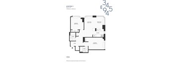 the third level floor plan of the apartment
