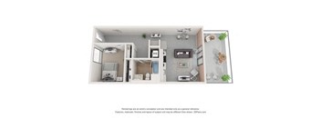 a 1 bedroom floor plan  lofts on the park