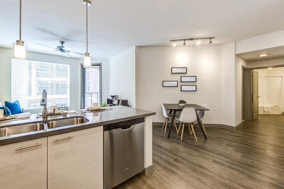 kitchen and dining
