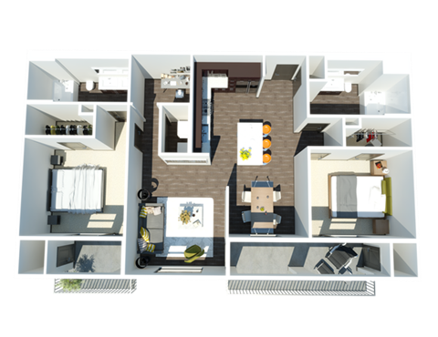 B13 two bedroom two bathroom