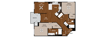 B7 two bedroom two bathroom