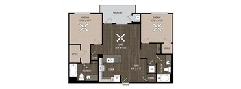 B8 two bedroom two bathroom