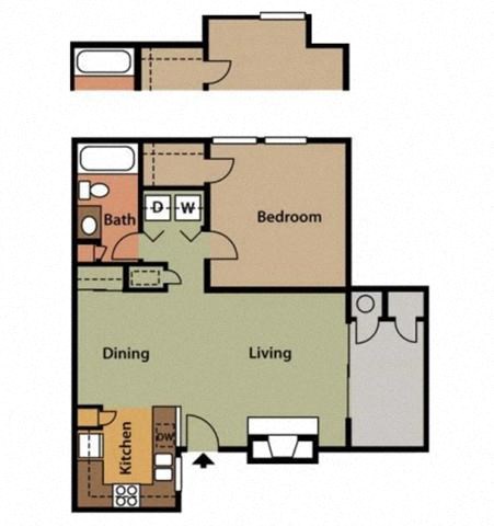 1 Bedroom | 1 Bathroom