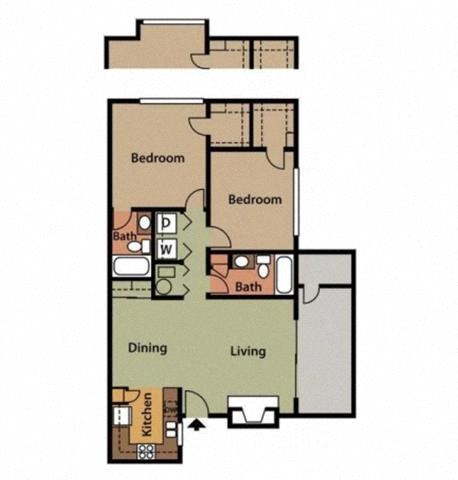 2 Bedroom | 2 Bathroom