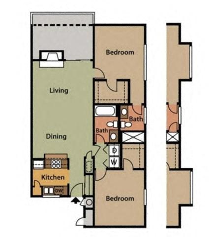 2 Bedroom | 2 Bathroom