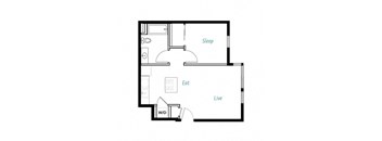One bedroom one bathroom