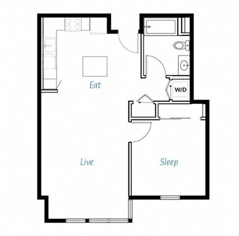 One bedroom one bathroom