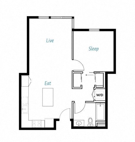 One bedroom one bathroom