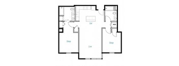 Two bedroom Two bathroom