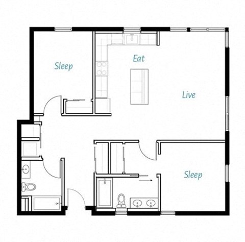 Two bedroom Two bathroom