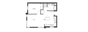 One bedroom one bathroom