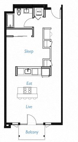 One bedroom one bathroom