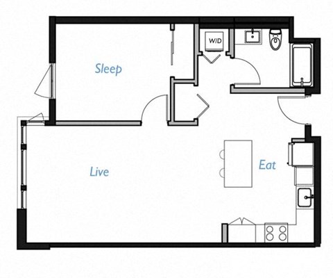 One bedroom one bathroom