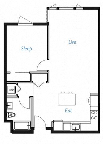 One bedroom one bathroom