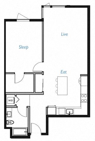One bedroom one bathroom