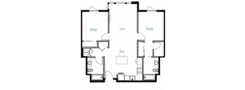 Two bedroom Two bathroom