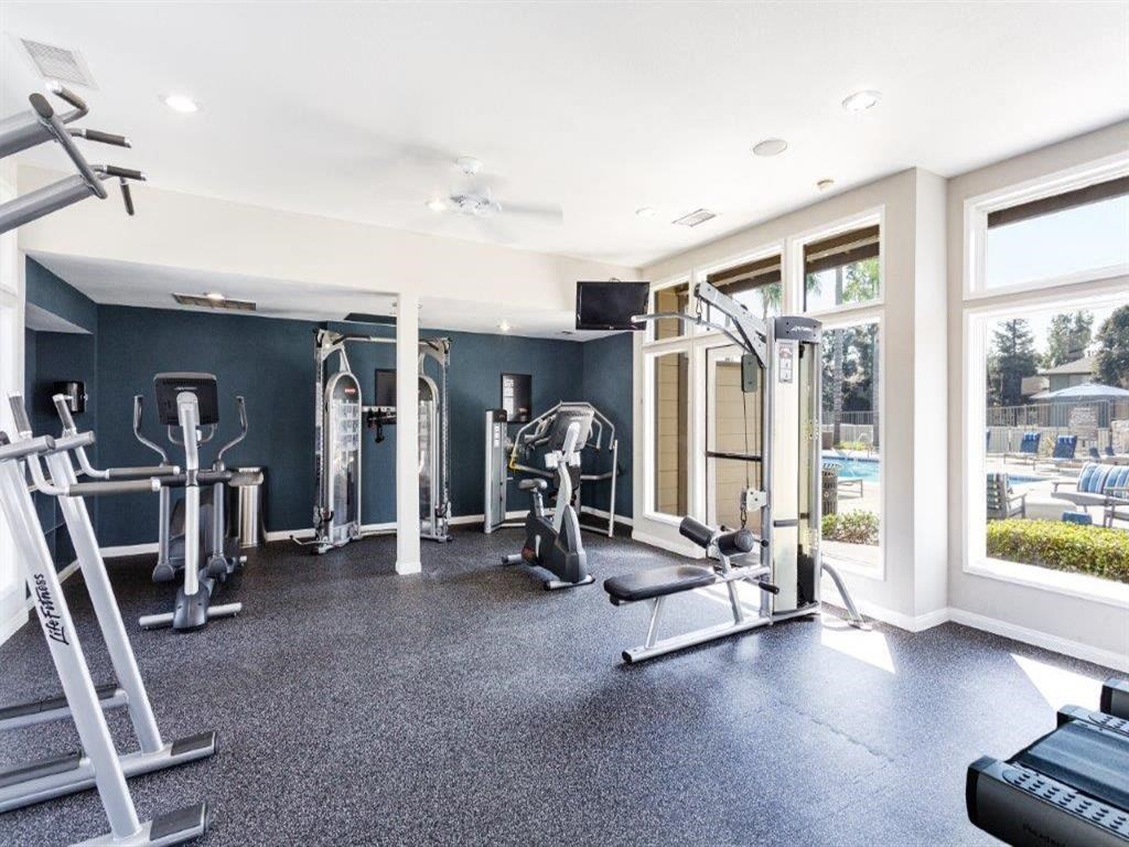 Two Level Fitness Center at the Ashton apartments