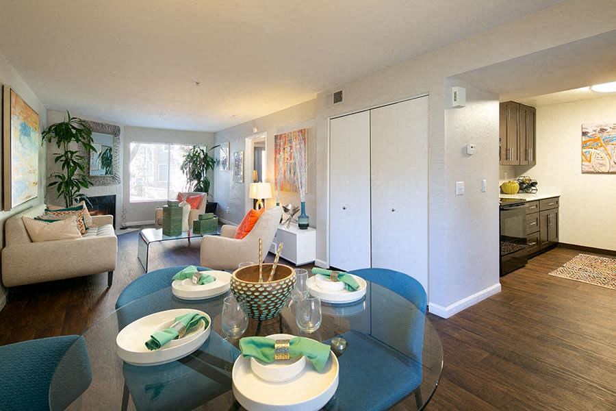 Living Room With Dining Area at Waterscape, Fairfield, CA