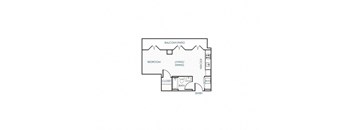 a floor plan of a house with bedrooms and a garage