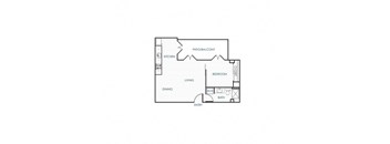 a floor plan of a house with bedrooms and a garage