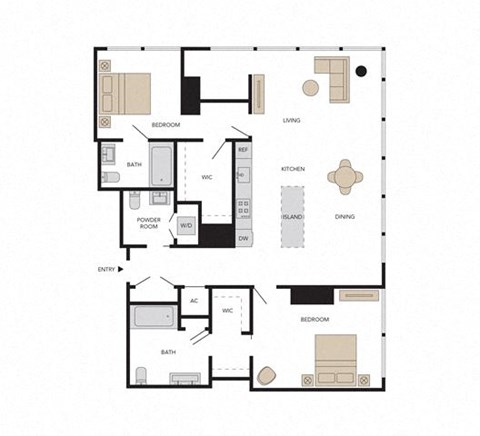 2-C1 floor plan
