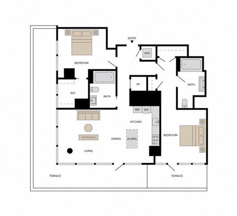 2-D1-L floor plan