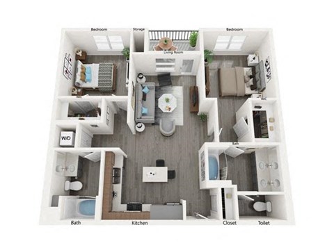 Two bedroom Two bathroom