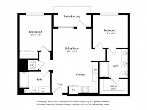 a floor plan of a living room and kitchen